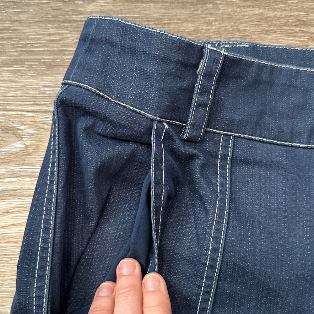 NY& Company Super Wide Leg Women's Jeans in Dark Blue - Picture 4 of 12